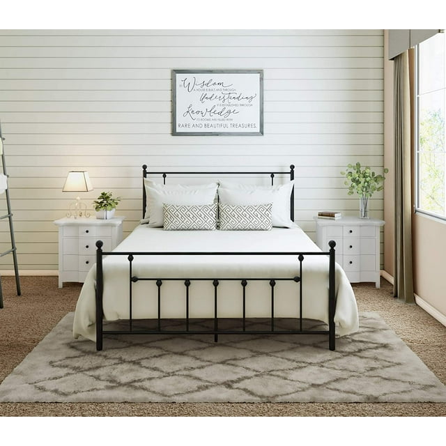 Golden Gate Beds VictorianTwin Size Black Iron Bed Frame Headboard