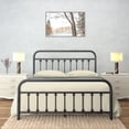 thumbnail image 1 of Golden Gate Beds Victorian Vintage Style Metal Bed Frame with Wrought Iron Headboard and Footboard, Classic Platform Bedframe with Storage, No Box Spring Needed, Mattress Foundation, Black, Full Size, 1 of 7