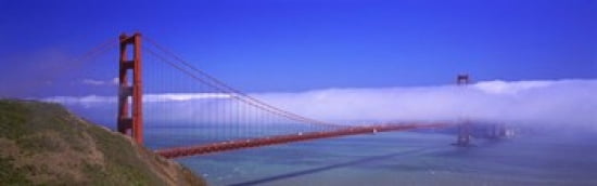 Golden Gate Bridge California USA Canvas Art - Panoramic Images (36 x 12)
