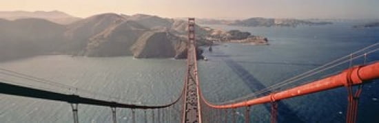 Golden Gate Bridge California USA Canvas Art - Panoramic Images (36 x 12)