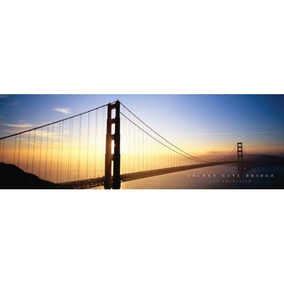 Golden Gate Bridge - Color Poster (36 x 12)