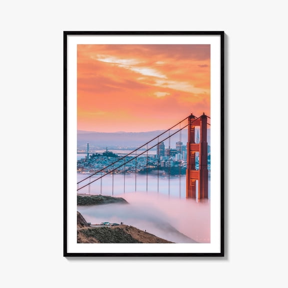 Golden Gate Bridge Fine Art Photo Print San Francisco California Usa Bay Area, Unframed Paper Print