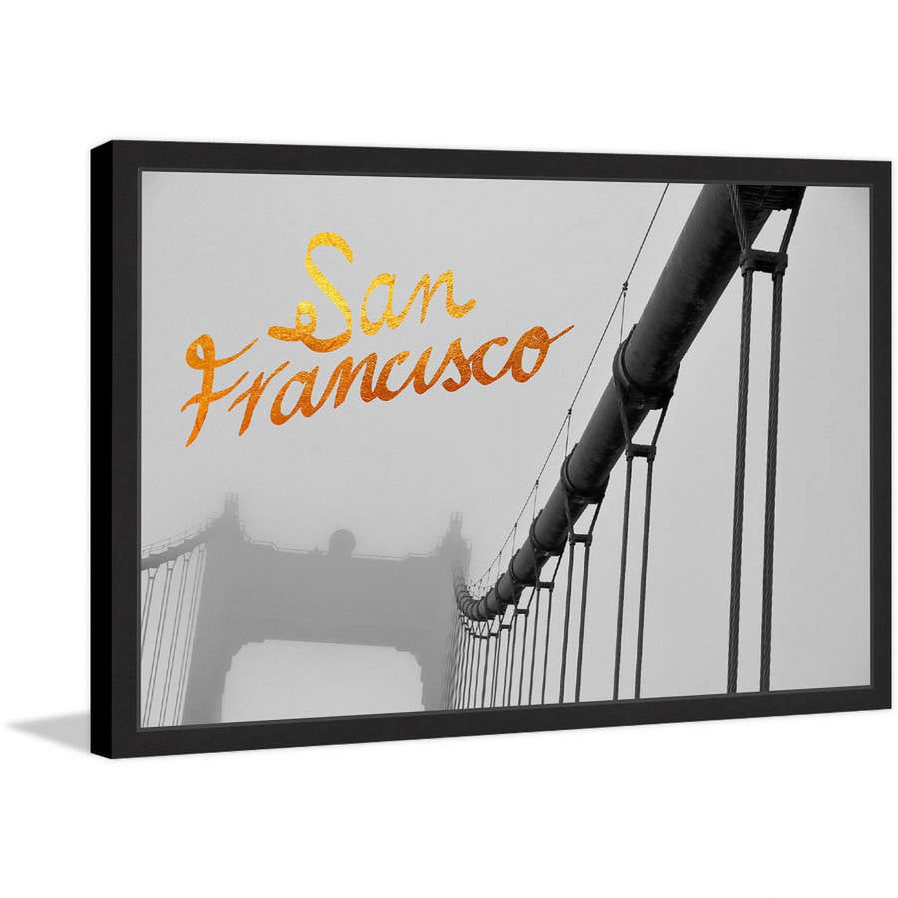 "Golden Gate Bridge" Framed Painting Print