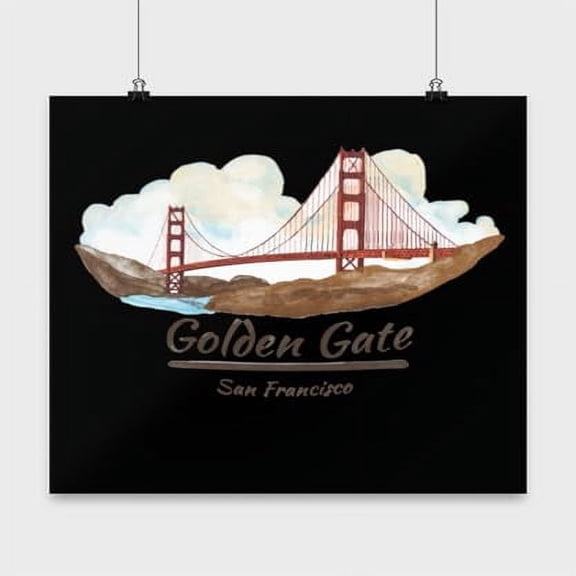 Golden Gate Bridge Poster - Wall Decor for Home Gift