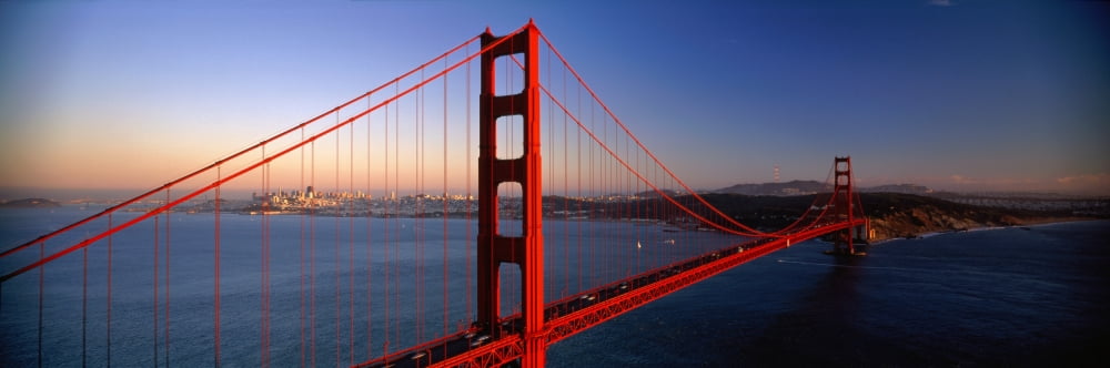 Golden Gate Bridge San Francisco CA Canvas Art - Panoramic Images (27 x 9)