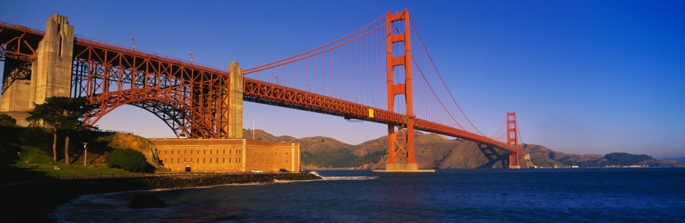 Golden Gate Bridge San Francisco CA Canvas Art - Panoramic Images (27 x 9)