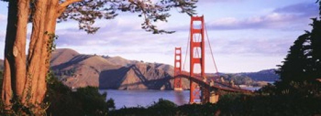 Golden Gate Bridge San Francisco California USA Canvas Art - Panoramic Images (18 x 7)
