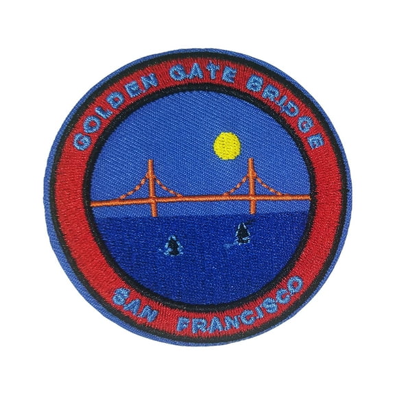 Golden Gate Bridge, San Francisco Embroidered Patch Iron/SewOn Applique Souvenir