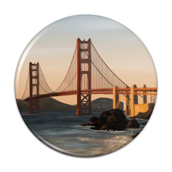 Golden Gate Bridge San Francisco Pinback Button Pin
