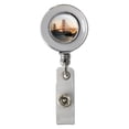 thumbnail image 1 of Golden Gate Bridge San Francisco Retractable Reel Chrome Badge ID Card Holder Clip, 1 of 4
