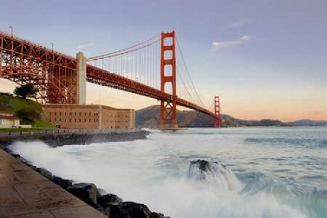 Golden Gate Bridge at Dawn Canvas Art - Alan Blaustein (24 x 36)