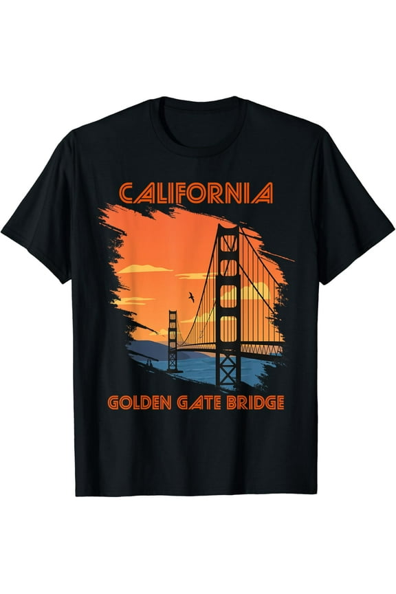 Golden Gate Bridge in California San Francisco Souvenir T-Shirt