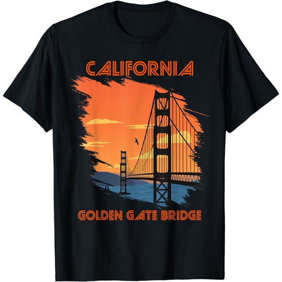 Golden Gate Bridge in California San Francisco Souvenir T-Shirt