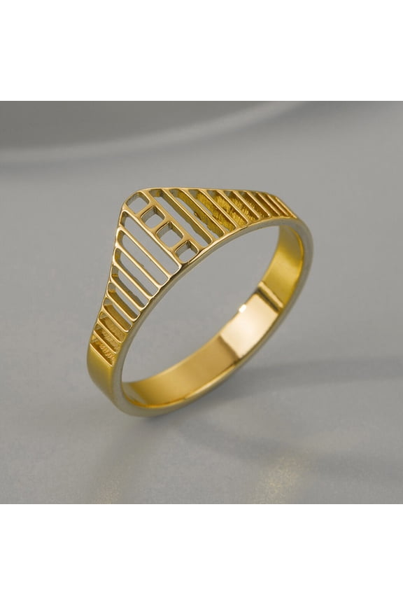 Golden Gate California Bridge Stainless Steel Ring Cityscape Architect Jewelry