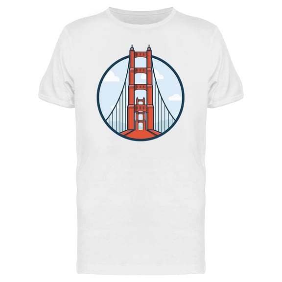 Golden Gate San Francisco T-Shirt Men -Image by Shutterstock, Male Large