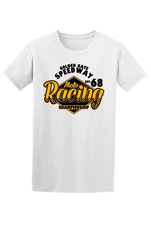 Golden Gate Speedway Moto Racing T-Shirt Men -Image by Shutterstock, Male Small