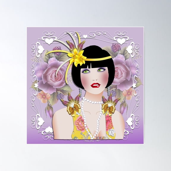 Golden Girl Poster Wall Art, Modern Wall Decor For Living Room Bedroom, 24x24 UNFRAMED