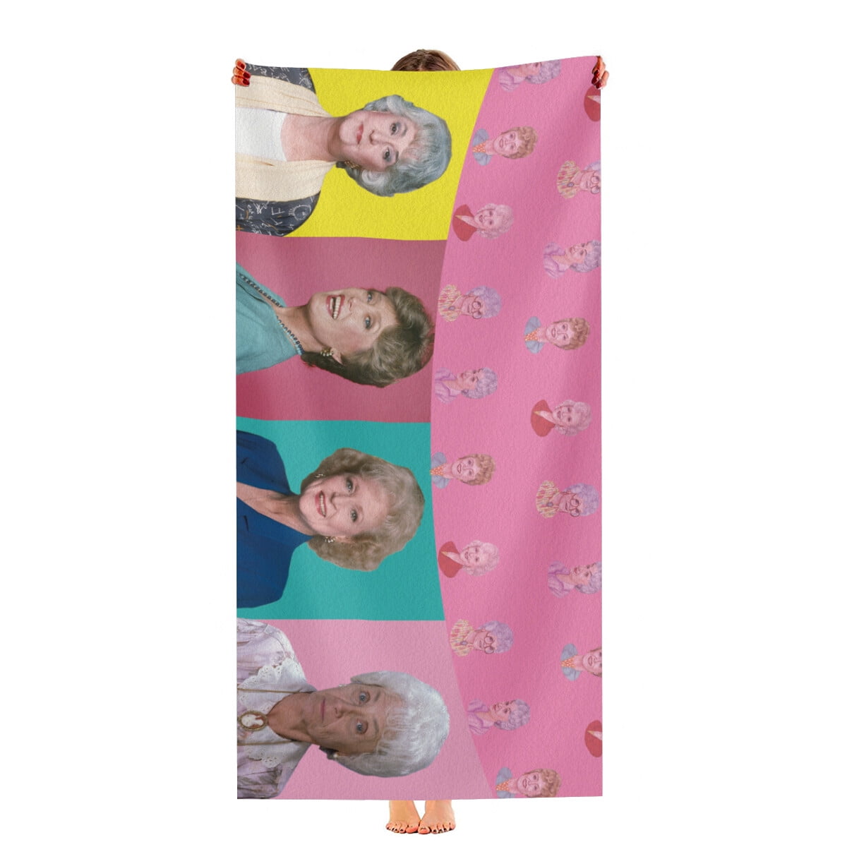 Golden Girls Beach Towel Quick Drying Microfiber 30"x60" Birthday Gift