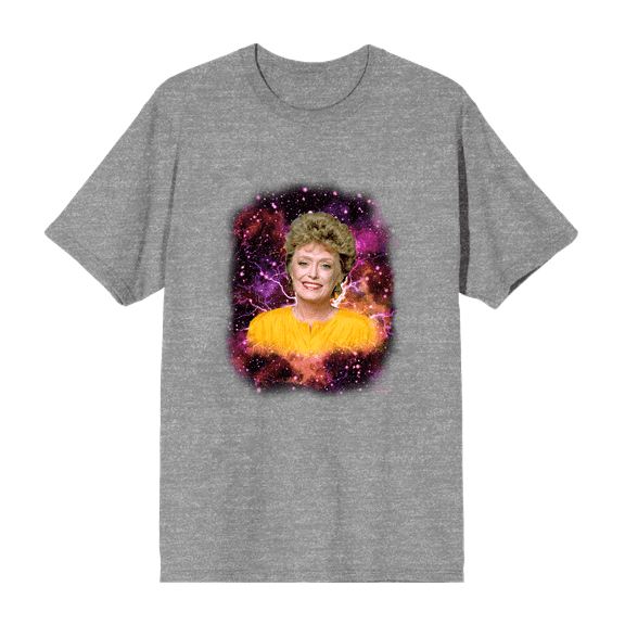Golden Girls Blanche Galaxy Headshot Crew Neck Short Sleeve Men's T-shirt-3XL
