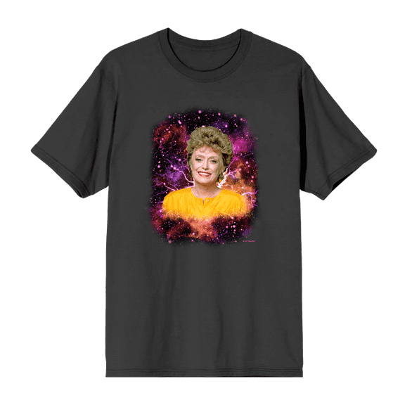 Golden Girls Blanche Galaxy Headshot Crew Neck Short Sleeve Men's T-shirt-Large