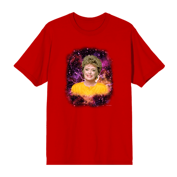 Golden Girls Blanche Galaxy Headshot Crew Neck Short Sleeve Men's T-shirt-Medium