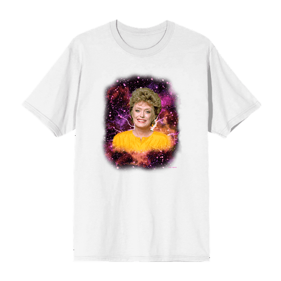 Golden Girls Blanche Galaxy Headshot Crew Neck Short Sleeve Men's T-shirt-Small