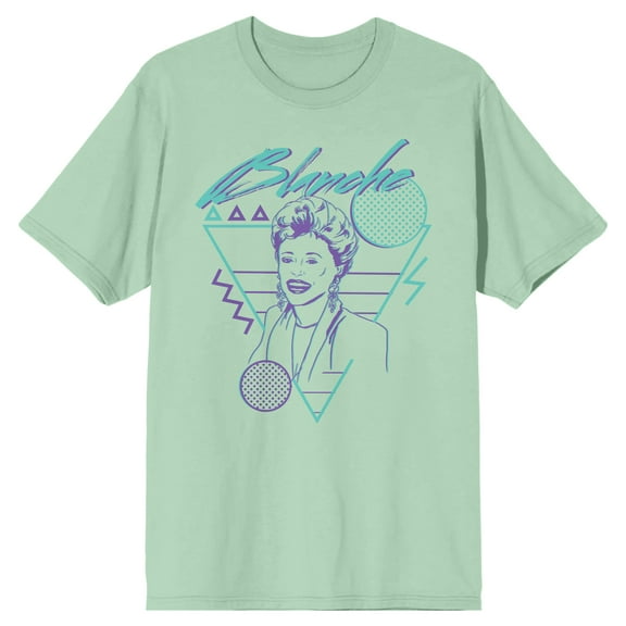 Golden Girls Blanche Retro Art Men's Light Green T-shirt-XL