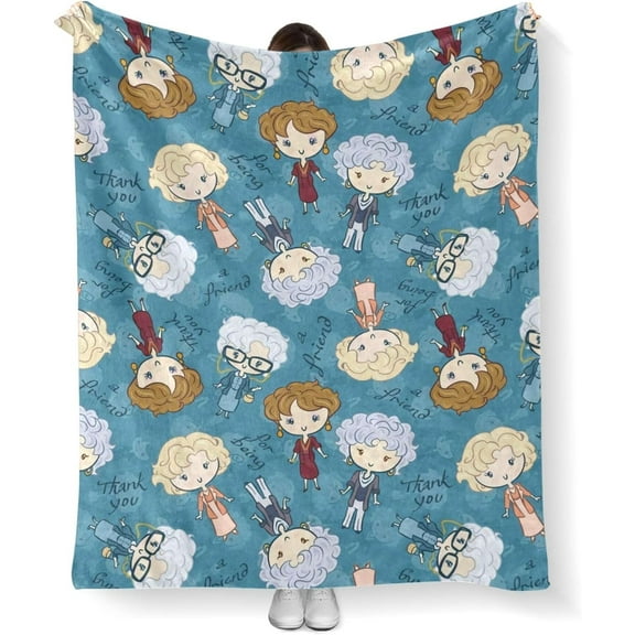 Golden Girls Blanket Gifts 60x50 Throw Blanket Lightweight Golden Girls Merchandise for Couch Bed Sofa Car