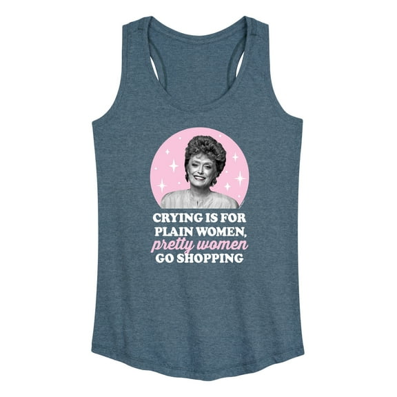 Golden Girls - Crying Is For Plain Women - Women's Racerback Tank Top