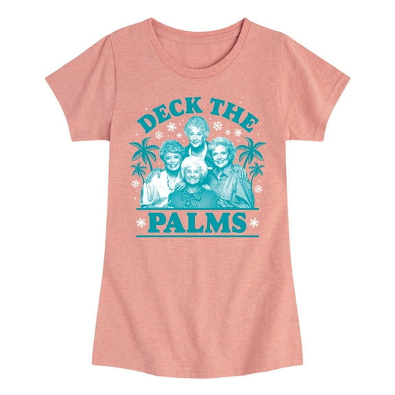 Golden Girls - Deck The Palms - Toddler And Youth Girls Short Sleeve Graphic T-Shirt