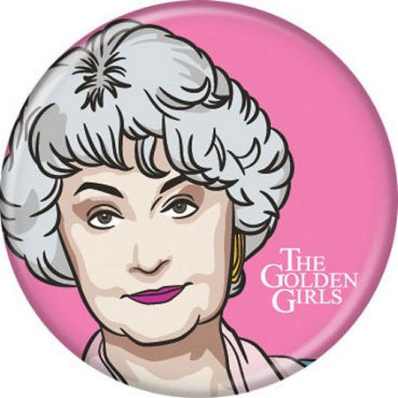 Golden Girls Dorothy Cartoon Licensed 1.25 Inch Button 87197