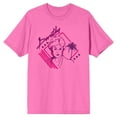 thumbnail image 1 of Golden Girls Dorothy Retro Art Men's Hot Pink T-shirt-Large, 1 of 3
