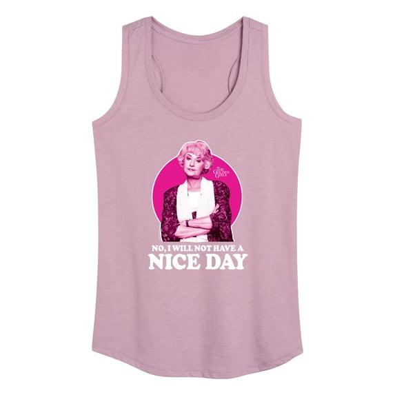 Golden Girls - Dorothy Will Not Have Nice Day - Women's Racerback Tank Top