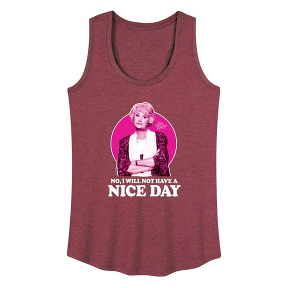 Golden Girls - Dorothy Will Not Have Nice Day - Women's Racerback Tank Top