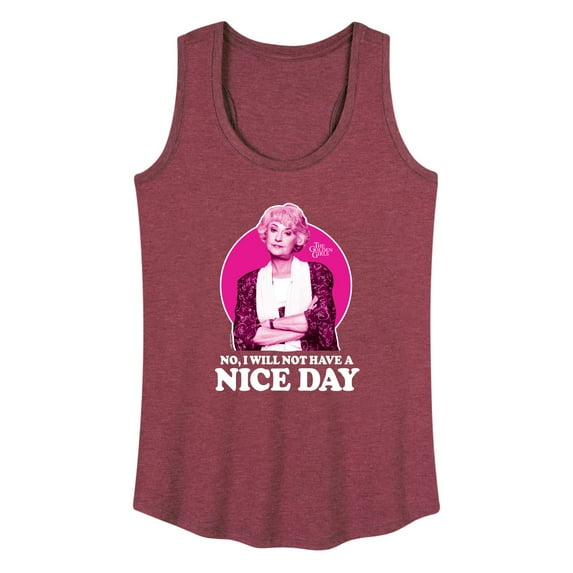 Golden Girls - Dorothy Will Not Have Nice Day - Women's Racerback Tank Top