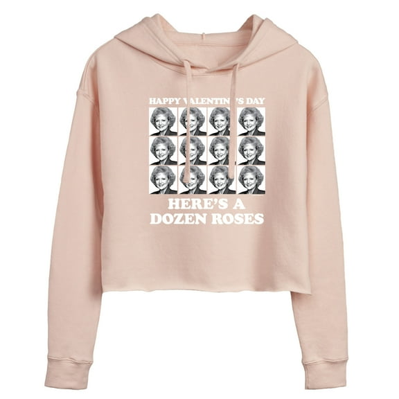 Golden Girls - Dozen Roses- Juniors Cropped Pullover Hoodie