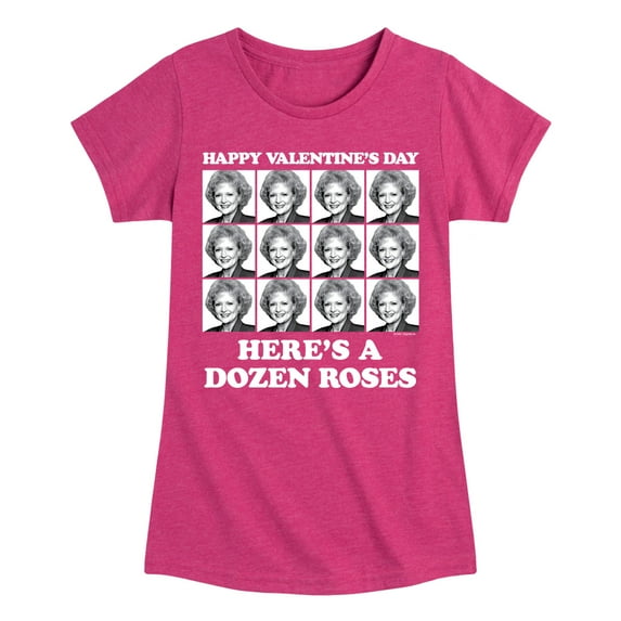 Golden Girls - Dozen Roses Updated - Toddler And Youth Girls Short Sleeve Graphic T-Shirt