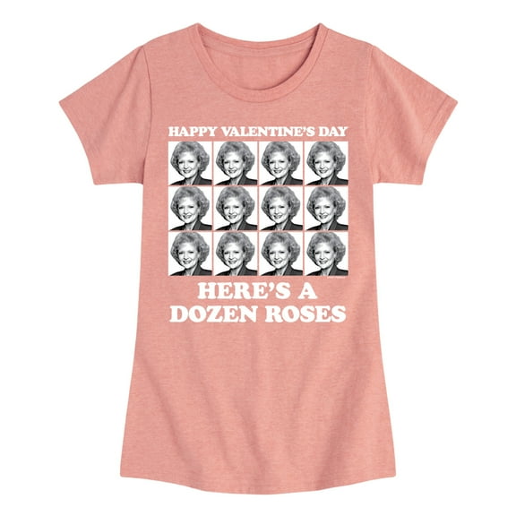 Golden Girls - Dozen Roses Updated - Toddler And Youth Girls Short Sleeve Graphic T-Shirt