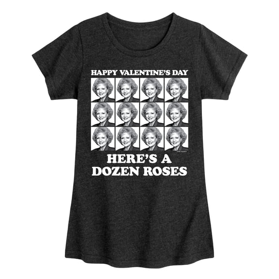 Golden Girls - Dozen Roses Updated - Toddler And Youth Girls Short Sleeve Graphic T-Shirt