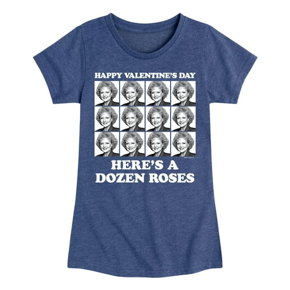 Golden Girls - Dozen Roses Updated - Toddler And Youth Girls Short Sleeve Graphic T-Shirt