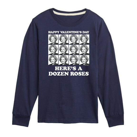 Golden Girls - Dozen Roses Updated - Toddler And Youth Long Sleeve Graphic T-Shirt