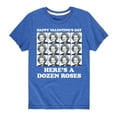 thumbnail image 1 of Golden Girls - Dozen Roses Updated - Toddler And Youth Short Sleeve Graphic T-Shirt, 1 of 5