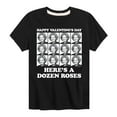 thumbnail image 1 of Golden Girls - Dozen Roses Updated - Toddler And Youth Short Sleeve Graphic T-Shirt, 1 of 5
