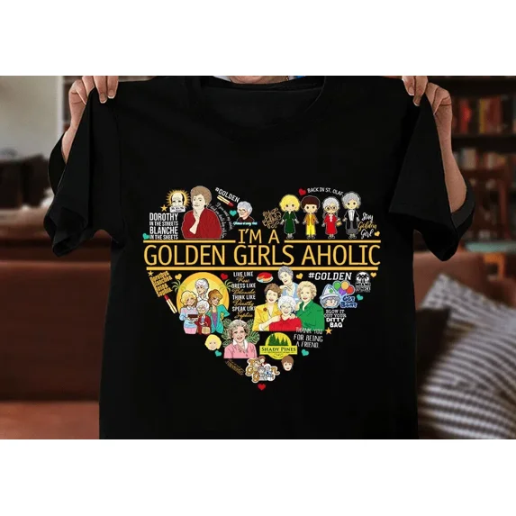 Golden Girls Fan Retro Classic Icon Gift Vintage Style Unisex T-Shirt, up to size 5XL