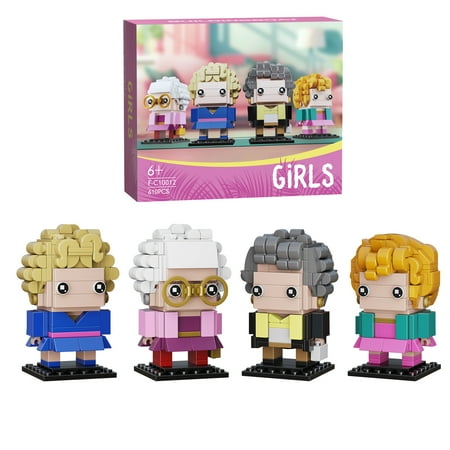 Golden Girls Figures Building Block Set TV Show Series Creative Decor Getting Older Birthday Gift for Her (610Pcs)
