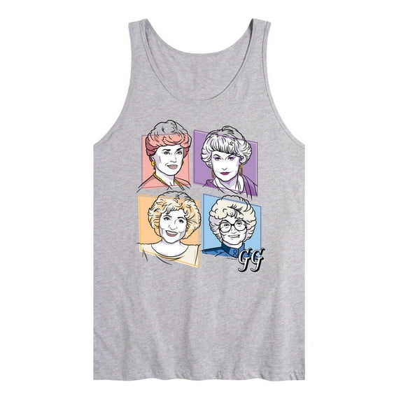 Golden Girls - Golden Girls Character Grid Grid - Men's Jersey Tank Top