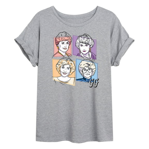 Golden Girls - Golden Girls Character Grid - Juniors Ideal Flowy Muscle T-Shirt