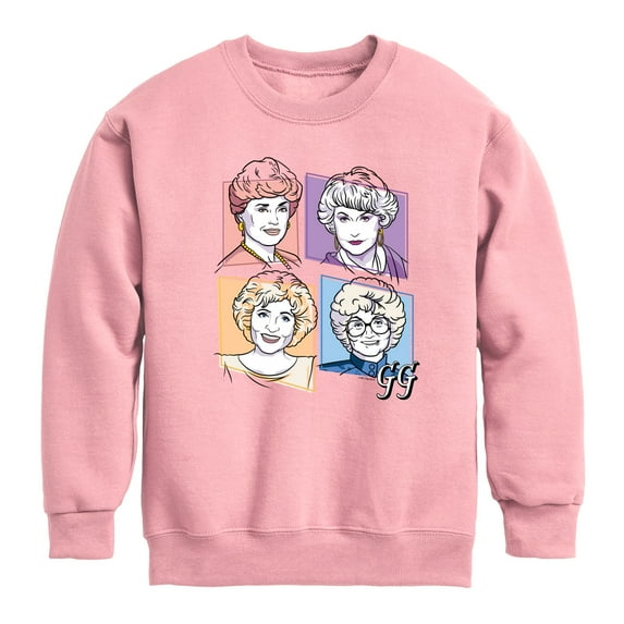 Golden Girls - Golden Girls Character Grid - Toddler And Youth Crewneck Fleece Sweatshirt
