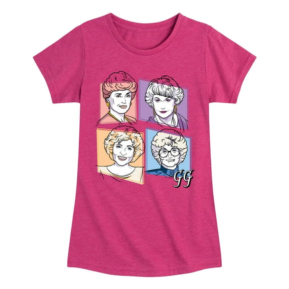 Golden Girls - Golden Girls Character Grid - Toddler And Youth Girls Short Sleeve Graphic T-Shirt