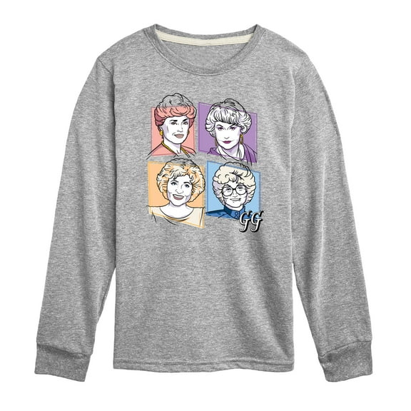 Golden Girls - Golden Girls Character Grid - Toddler And Youth Long Sleeve Graphic T-Shirt